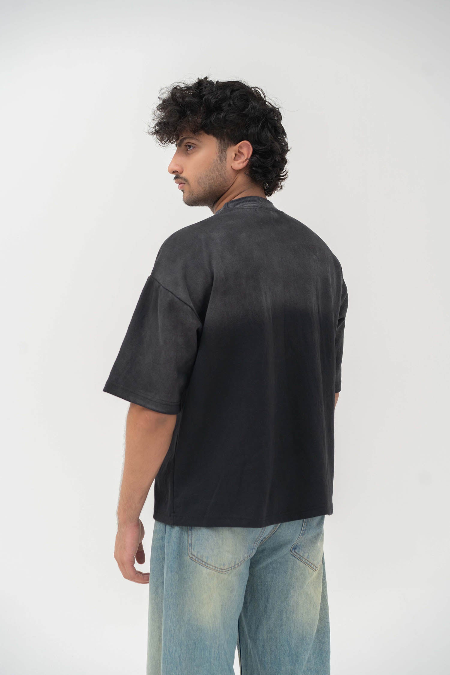 ASH BLACK SUNFADE WASHED TEE