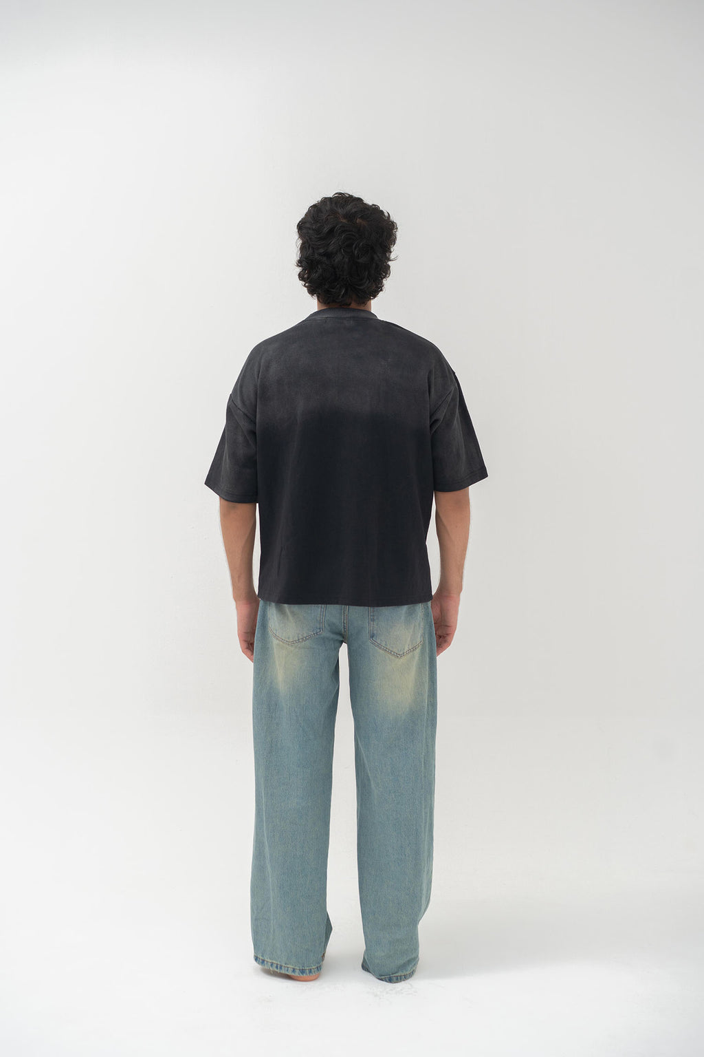 ASH BLACK SUNFADE WASHED TEE