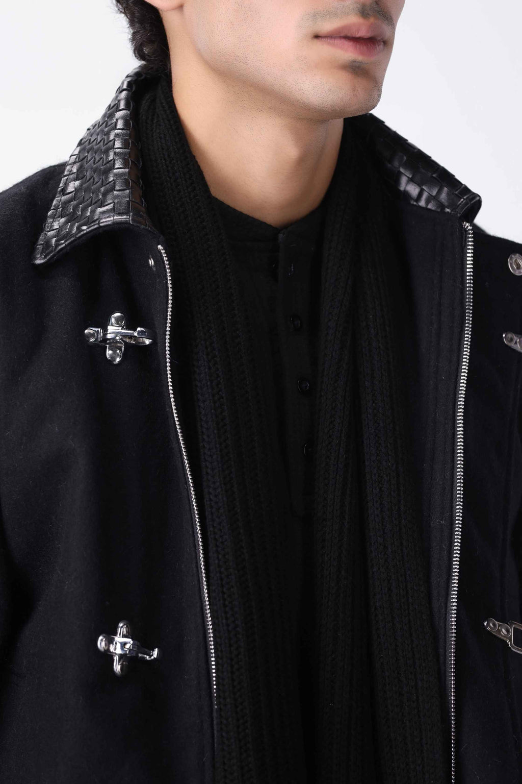 NOIR COLLAR WOOL JACKET
