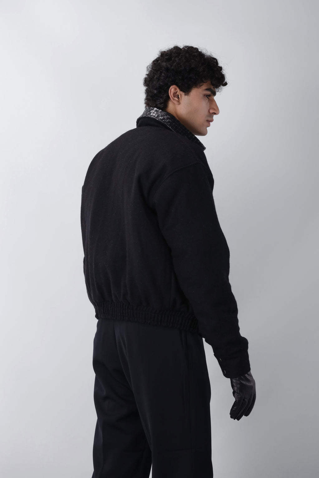 NOIR COLLAR WOOL JACKET