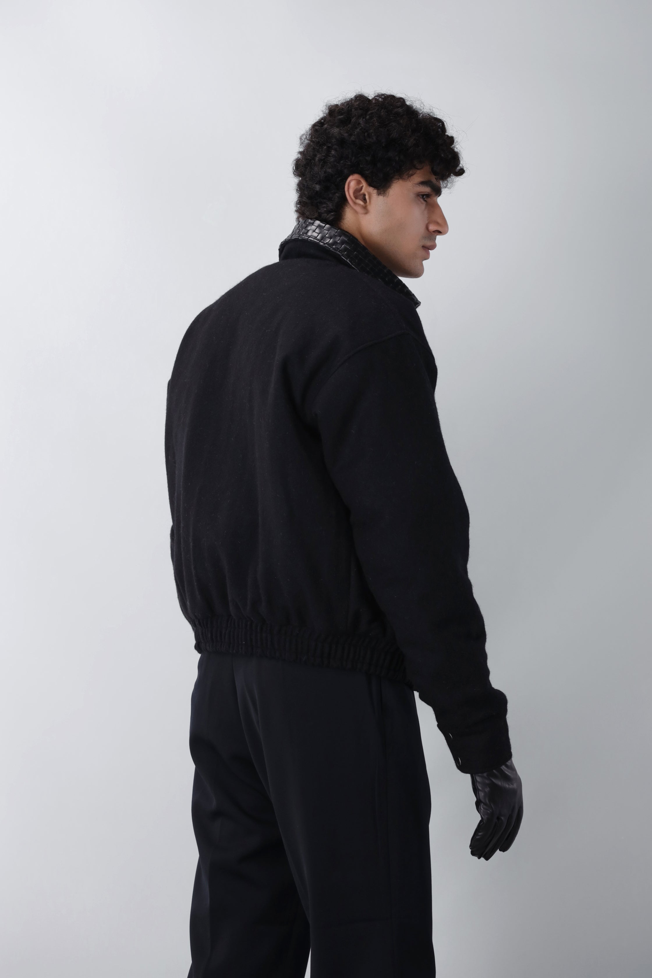 NOIR COLLAR WOOL JACKET