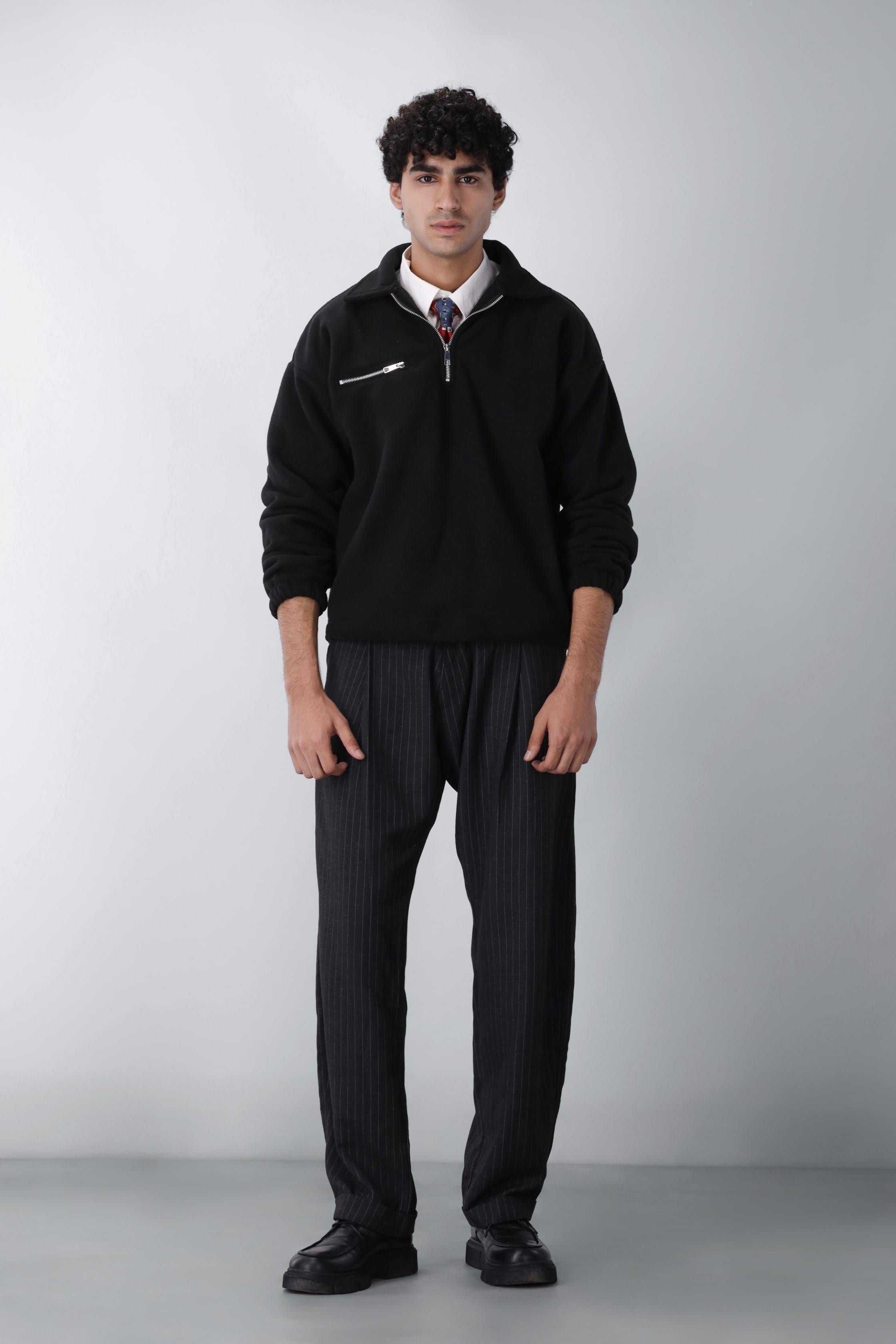 OBSIDIAN QUARTER ZIPPER